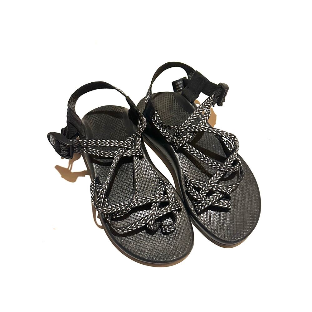Chacos Black and Gray Strappy Hiking Sandals Women's 8